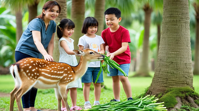 Deer feeding